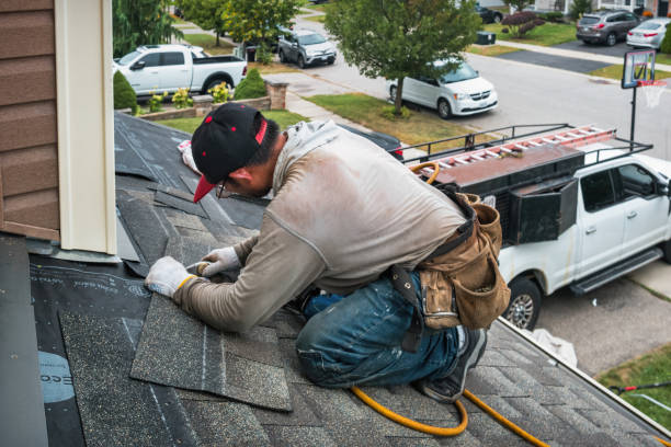 Professional Emergency Roof Repair technician working in Camas Valley, OR